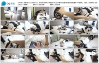 鹿脚与猫爪  白丝女仆爪爪，单手套拘束双电击器电击塞+电击贴片鞭打训练器ZDB+筋膜枪强G戴着口环被深喉、夹舌头、塞丝袜堵住